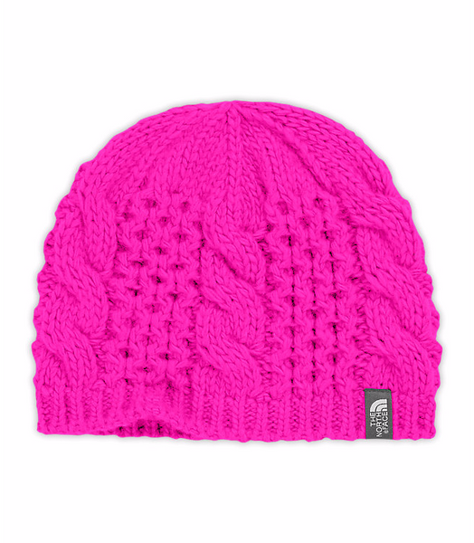 The North Face YOUTH CABLE MINNA BEANIE Luminous Pink