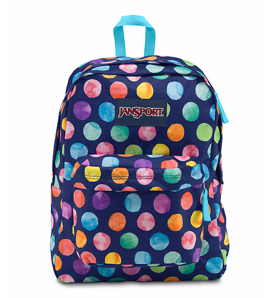 JanSport Superbreak Backpack Watercolor Spots Andy Thornal