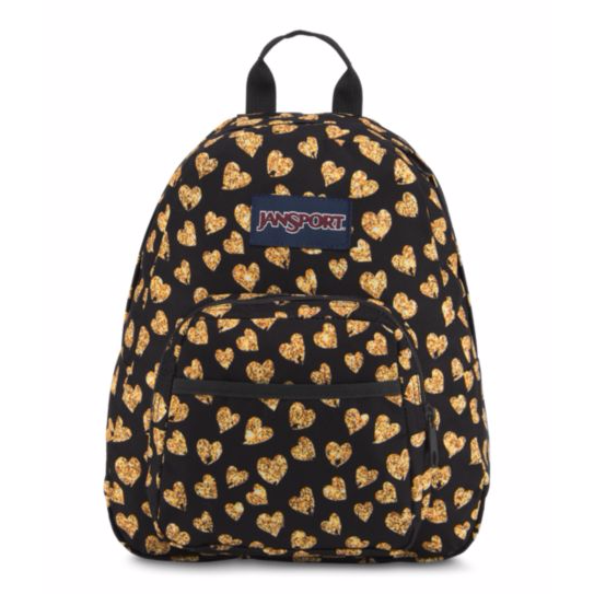 black jansport backpack half pint gold Leopard Rose FX Mini Adjustable shoulder straps Jansport Half Pint Mini Backpack