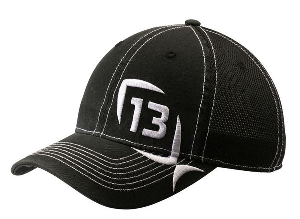 13 Fishing The Stetson Black Trucker Hat