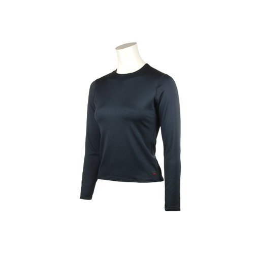 Hot Chillys Womens Micro Elite Chamois Long Underwear Top Black