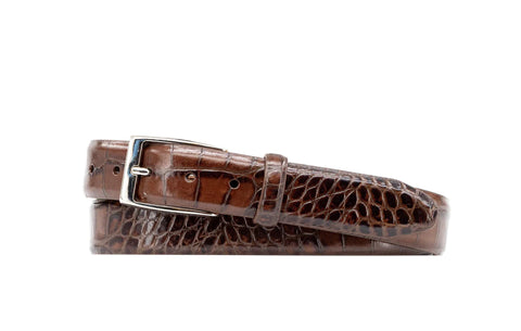 Martin Dingman Anthony Double Buckle Belt / Brown #10081