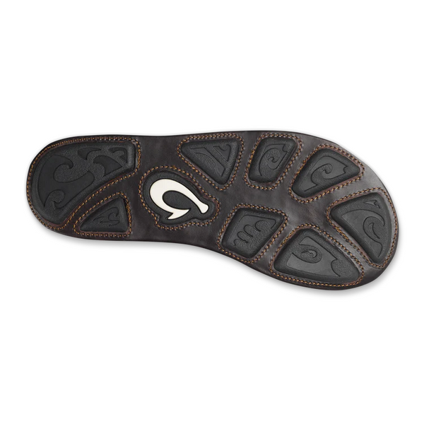OluKai Men's Mea Ola Leather Sandal/Tan Dk Java