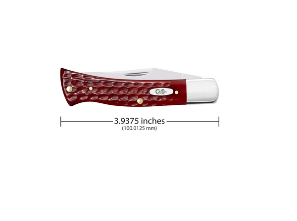 Case Corn Cob Jig Worn Old Red Bone Axe Handle Pocket Knife