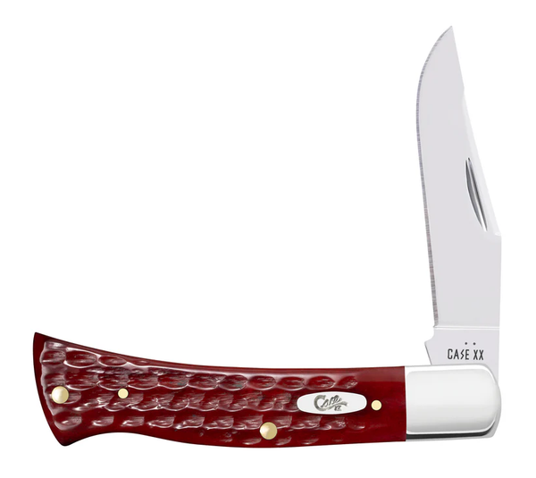 Case Corn Cob Jig Worn Old Red Bone Axe Handle Pocket Knife
