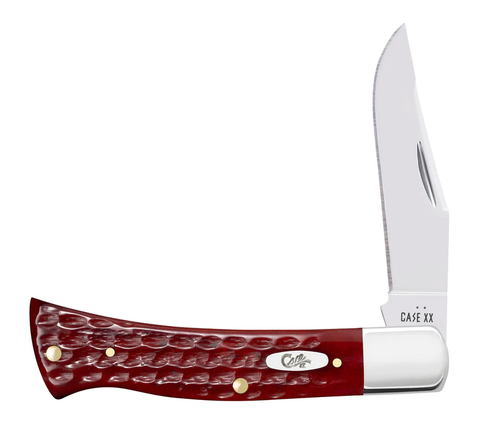 Case Corn Cob Jig Worn Old Red Bone Axe Handle Pocket Knife