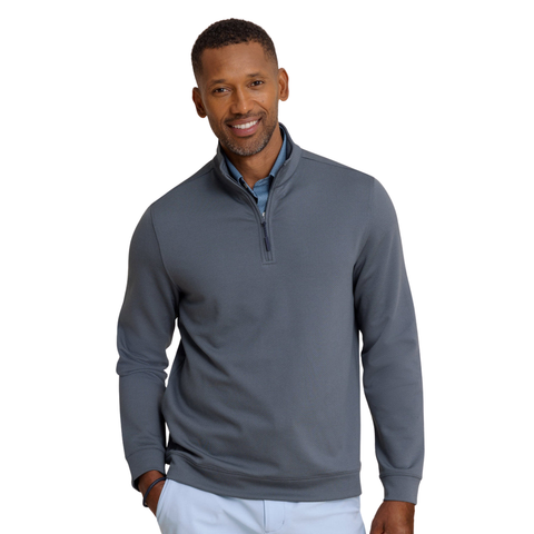 Southern Tide Men's LS Schooner Quarter Zip / Perfect Storm