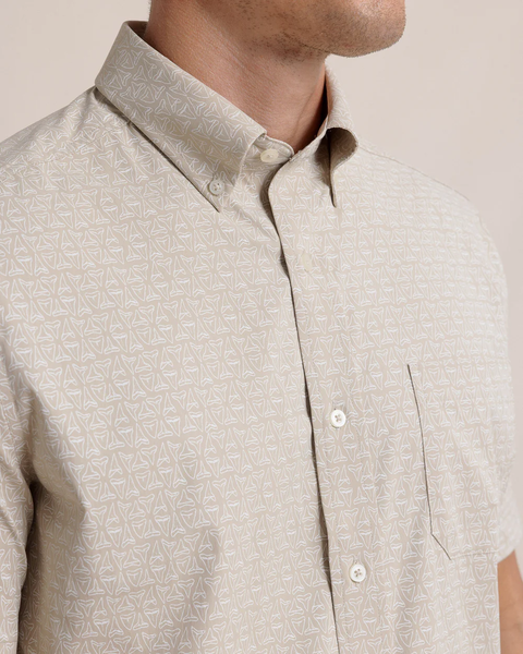 Southern Tide Men's Intercoastal Jaw Breakers SS Sportshirt / Safari