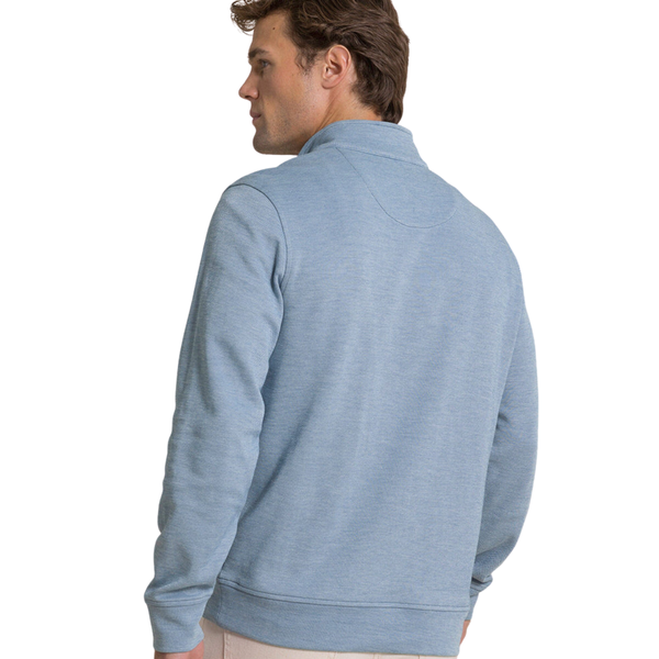 Southern Tide Men's Sandy Cove Pique Quarter Zip / Nautical Blue