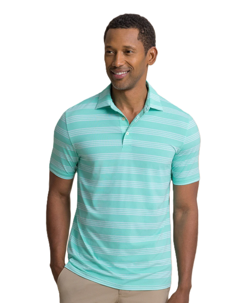 Southern Tide Men's Coastal Breeze Dune Crest Stripe Polo / Florida Keys