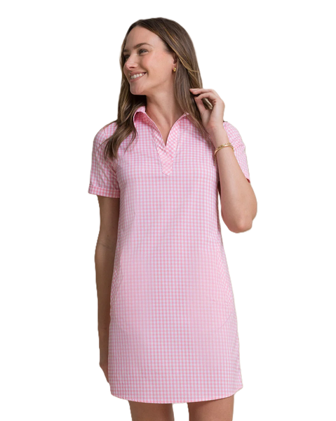 Southern Tide Kamryn Coastal Breeze Gingham Dress