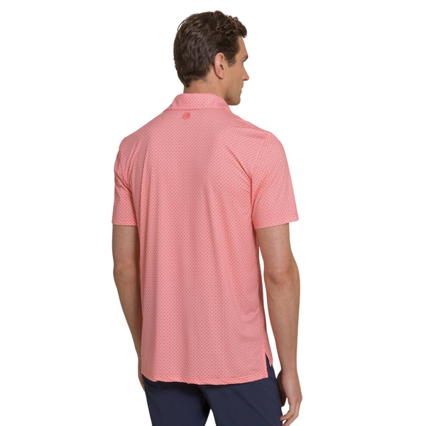 Southern Tide Men's Driver Weaving Around Polo / Coral Beach