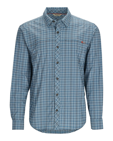 Simms Men's Stone Cold LS Shirt  / Midnight Plaid