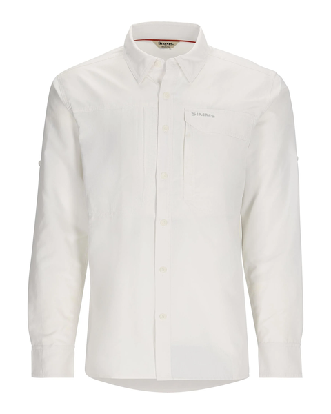 Simms Men's Guide LS Shirt / White