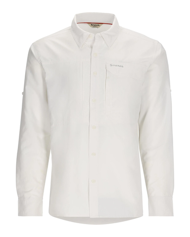 Simms Men's Guide LS Shirt / White