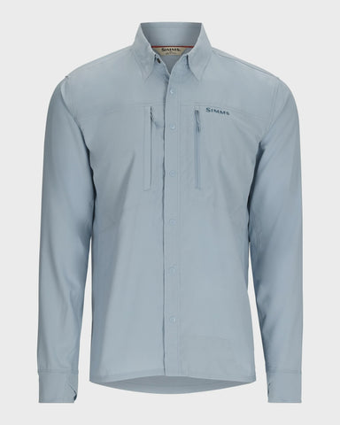 Simms Mens Intruder BiComp LS Shirt / Steel Blue