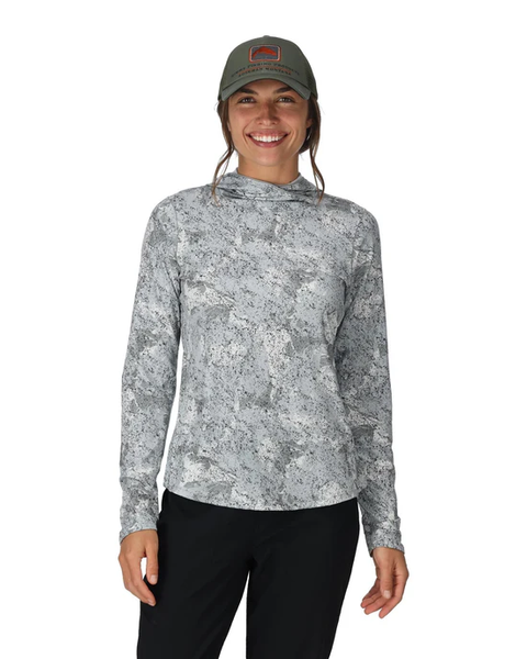 Simms Women's Solarflex Hoody / Back Eddy White