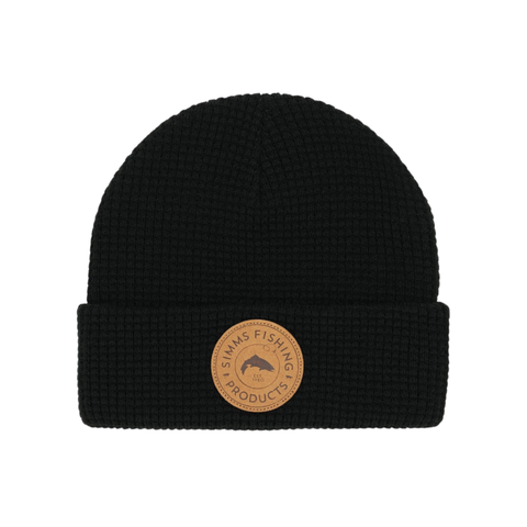 Simms Everyday Waffle Knit Beanie / Black