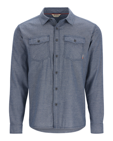 Simms Men's Shoal Flannel LS Shirt / Midnight