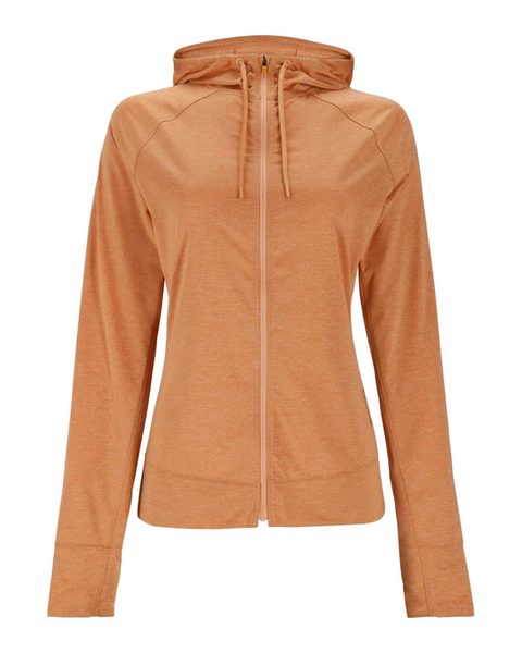 Simms Women's Solarflex Full Zip Hoody / Orange Maple Heather