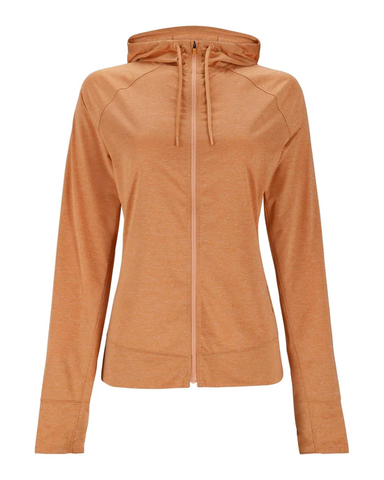 Simms Women's Solarflex Full Zip Hoody / Orange Maple Heather