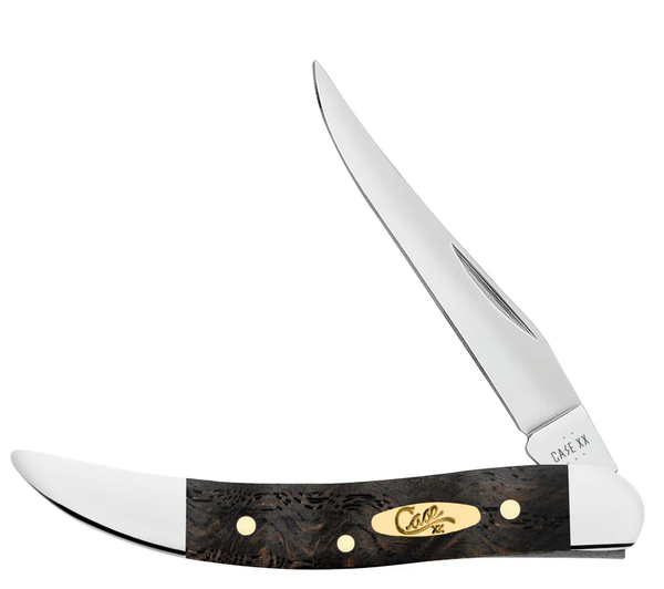 Case Smooth Black Curly Oak Wood Texas Toothpick