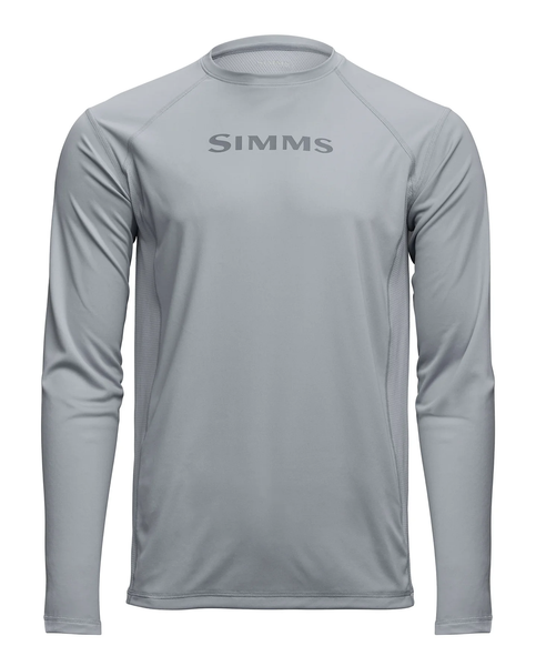 Simms Mens Challenger Solar Crew LS Shirt / Sterling