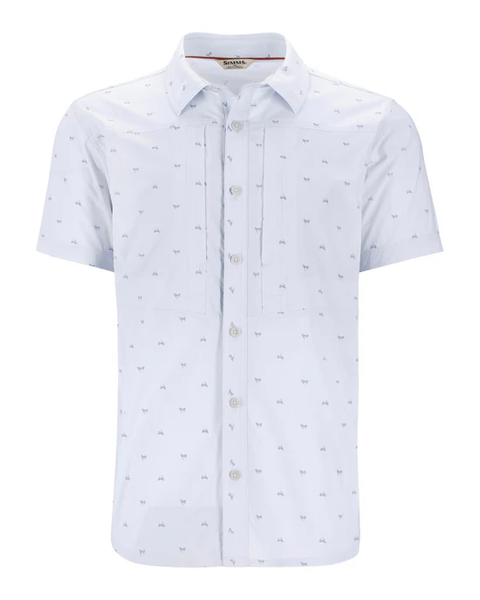 Simms Mens Stone Cold SS Shirt / Fishtail Bimini Blue