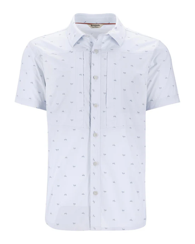 Simms Mens Stone Cold SS Shirt / Fishtail Bimini Blue