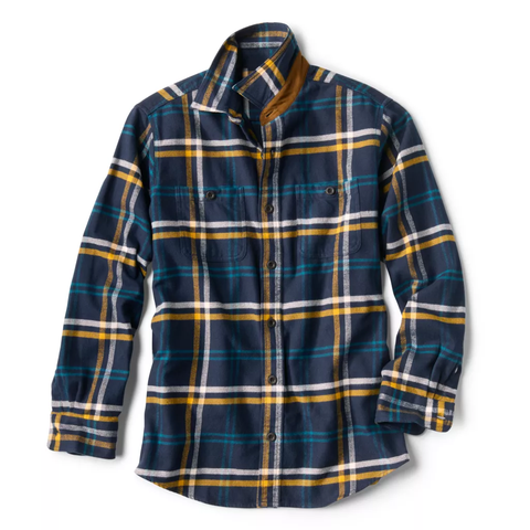 Orvis The Perfect Plaid Flannel/ True Navy