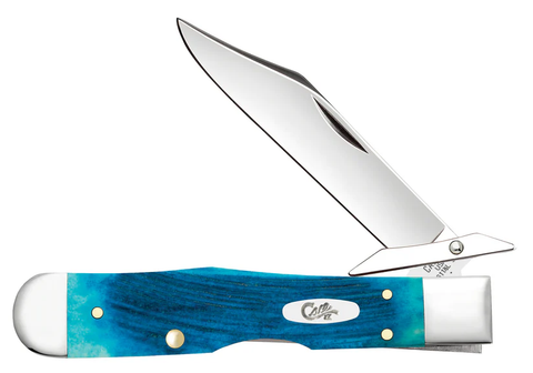 Case Caribbean Blue Bone Cheetah Cub Knife