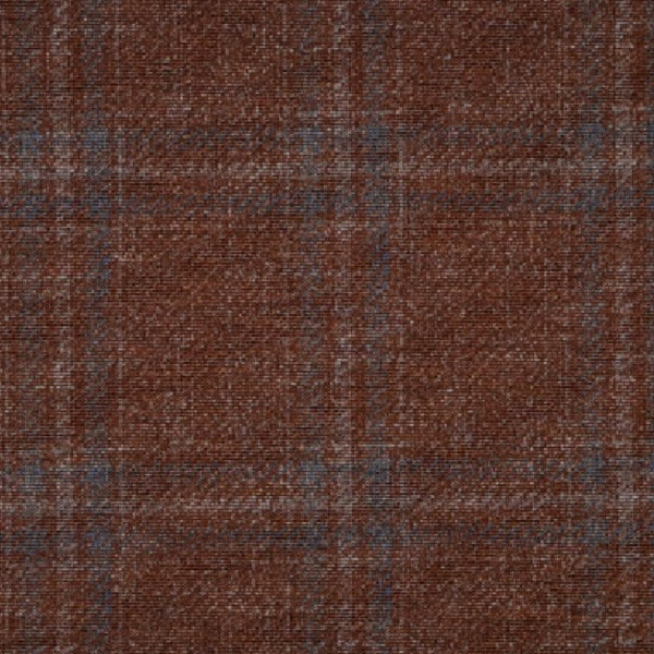 Paul Betenly Arani Modern Soft Sport Coat / Brick-Blue Plaid