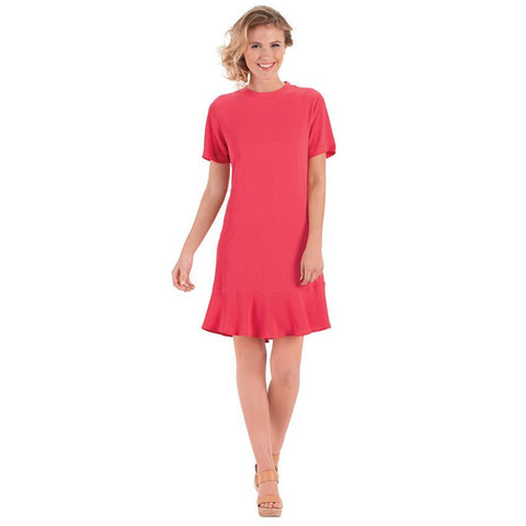 Mudpie Women's Farrah Flounce Dress/Watermelon