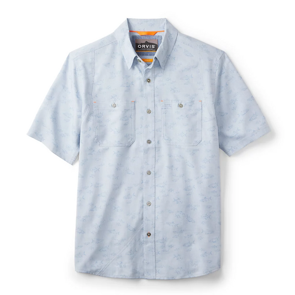 Orvis Men's Tech Chambray SS Workshirt