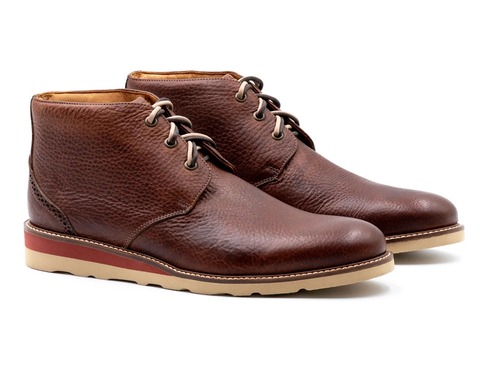 Martin Dingman Blue Ridge Royal Bullhide Leather Chukka  Boots / Chestnut