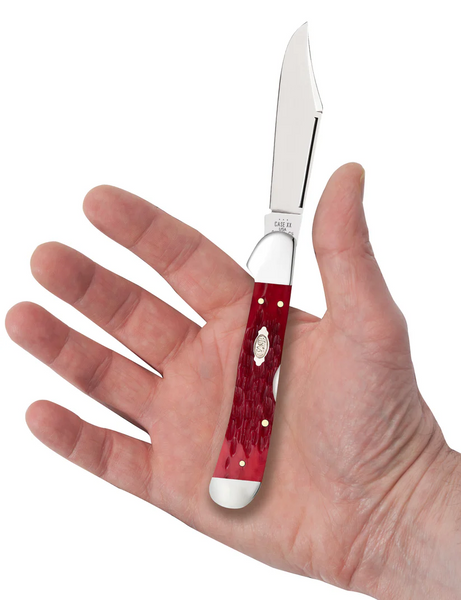 Case Peach Seed Jig Dark Red Bone CS CopperLock