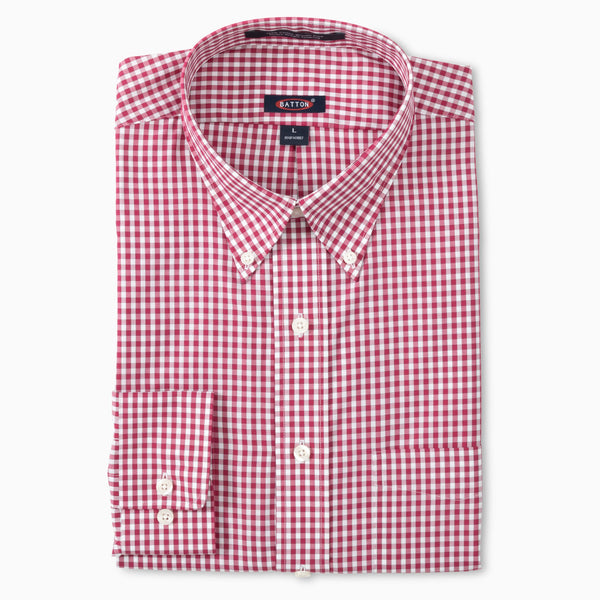 Andy Thornal LS Wrinkle Free Classic Fit Sport Shirt Crimson #213572-78