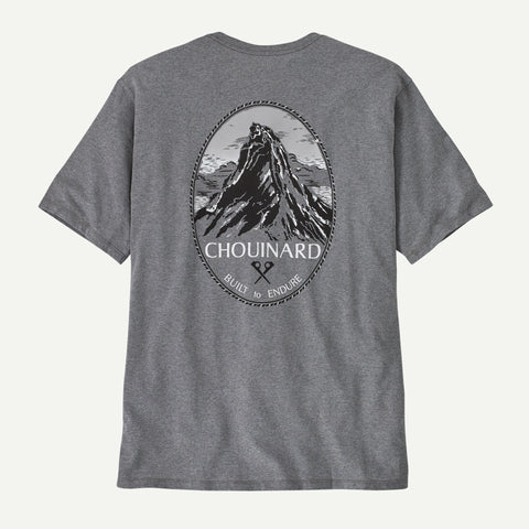 Patagonia Men's Chouinard Crest Pocket Responsibiliti-Tee / Gravel Heather