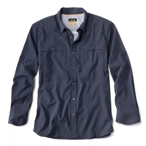 Orvis Men's LS Open Air Caster Shirt - True Navy / Black