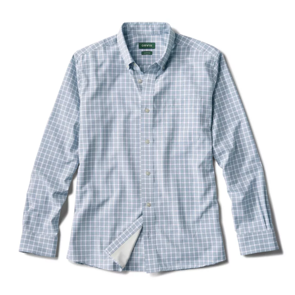 Orvis Men's Out of Office Comfort Stretch LS Shirt / Blue Lagoon