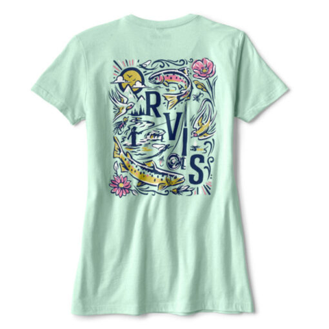 Orvis Women's River Scene Tee / Mint