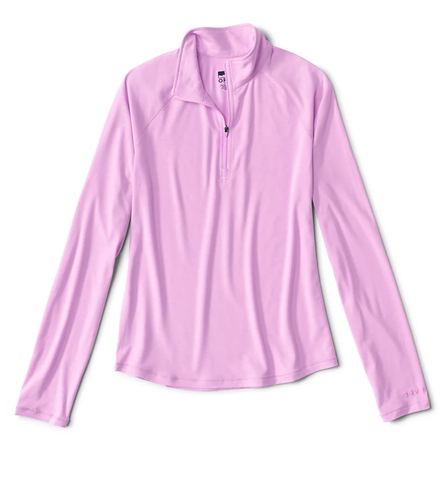 Orvis Women's Dricast Quarter Zip / Spring Lilac
