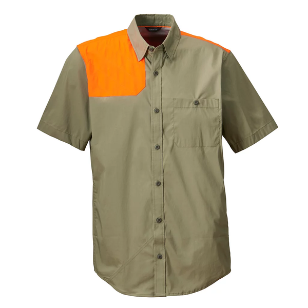 Orvis Men's SS Featherweight Shooting Shirt / Dusty Olive Blaze
