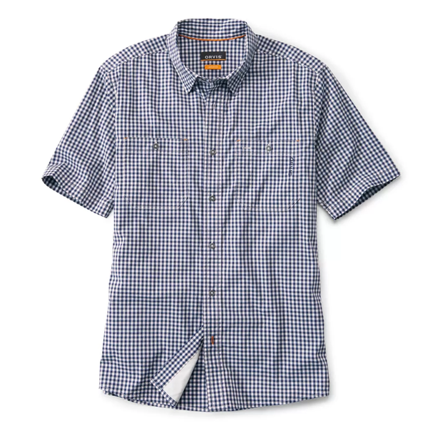 Orvis Men's River Guide 2.0 SS Shirt / True Navy Gingham