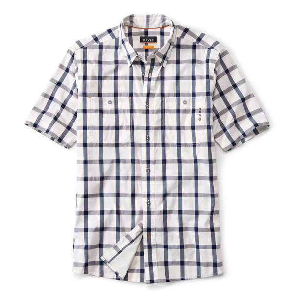 Orvis Men's River Guide 2.0 SS Shirt / True Navy Tattersall