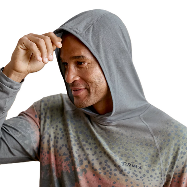 Orvis Men's Dricast Printed Hoodie / Steelhead