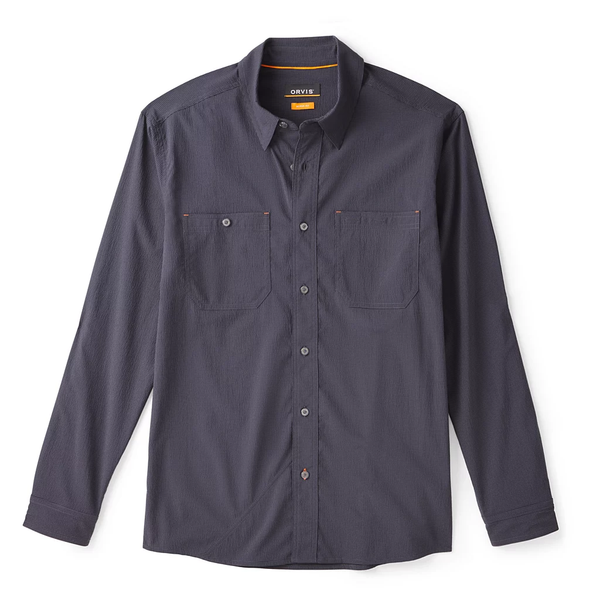 Orvis LS Tech Chambray Work Shirt / True Navy Chambray