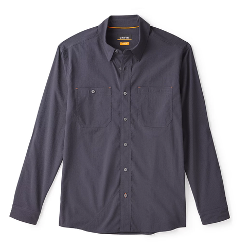 Orvis LS Tech Chambray Work Shirt / True Navy Chambray