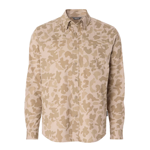 Orvis Men's LS Featherweight Shooting Shirt / Dove 1971 Camo