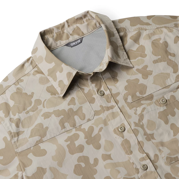 Orvis Men's SS Featherweight Shooting Shirt / Dove Camo
